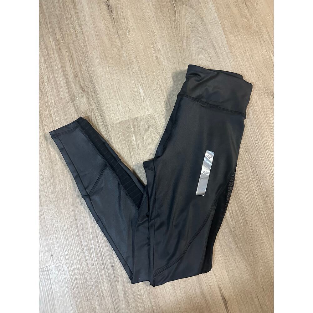 Forever 21 Athletic Collection Sporty Mesh Panel Leggings Size Small